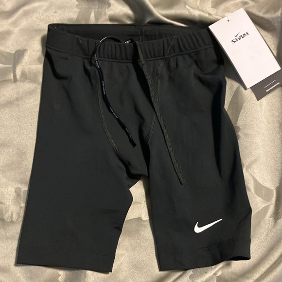 NWT Nike Men's HydraStrong Vex Black Jammer Swimsuit size 24 - Picture 2 of 4